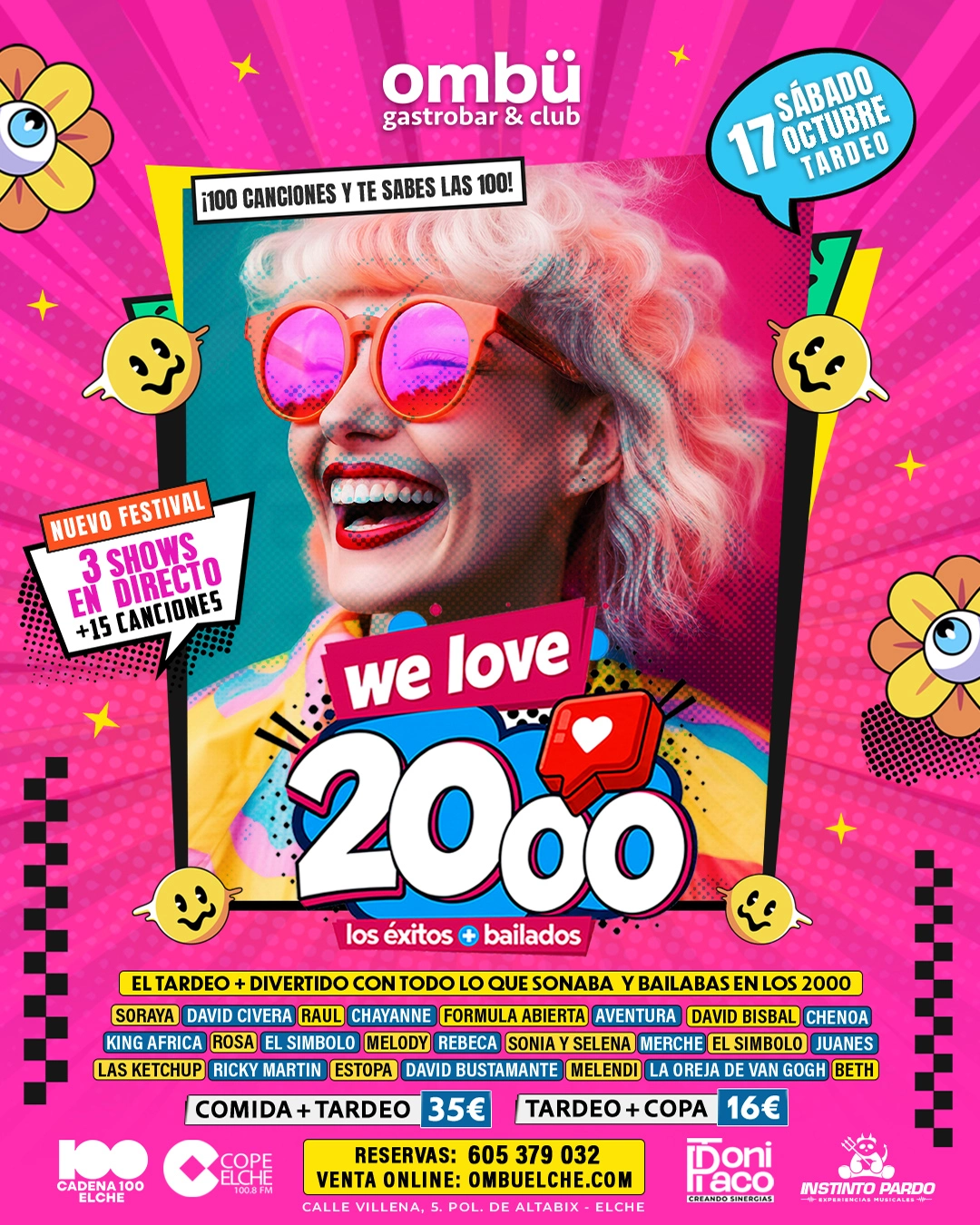Fiesta Tardeo We Love 2000. Ombü Elche